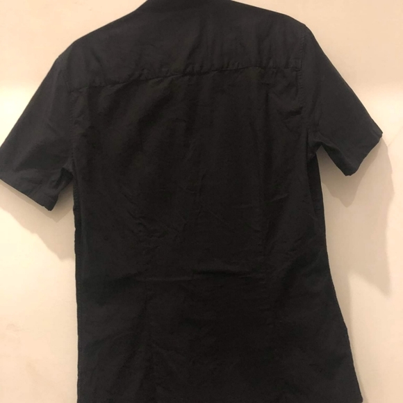 Small Topman Black Short Sleeve Shirt Muscular Fit - Picture 6 of 6